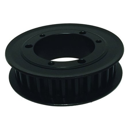 B B MANUFACTURING F28-14MX20-SK, Timing Pulley, Ductile Iron or Cast Iron, Black Oxide,  F28-14MX20-SK